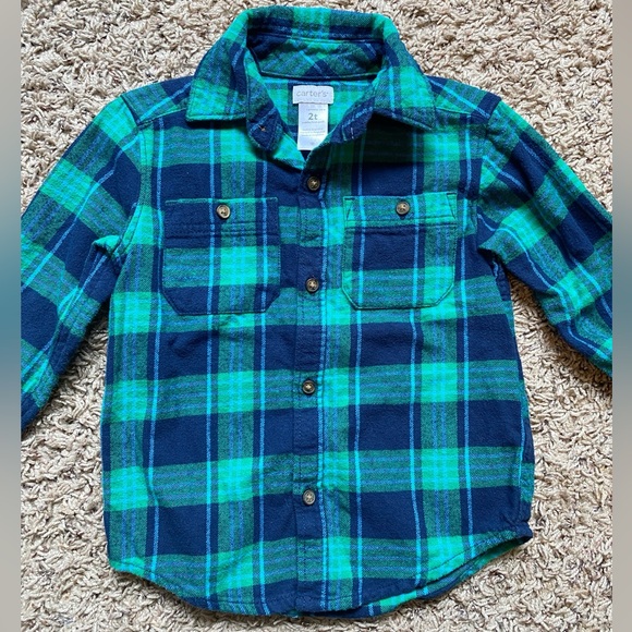 Carter’s Flannel button down - Picture 3 of 5